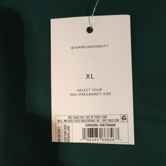 Isabel cotton spandex stretch maternity dress - Picture 9 of 10